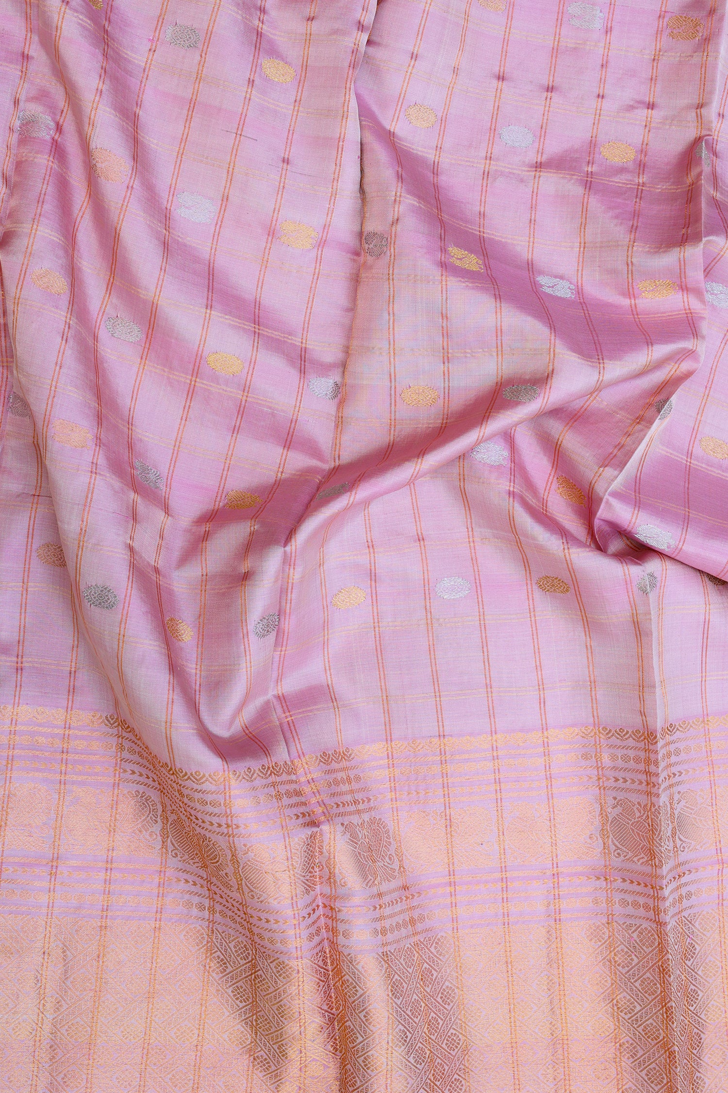 Baby Pink and Golden Dupatta