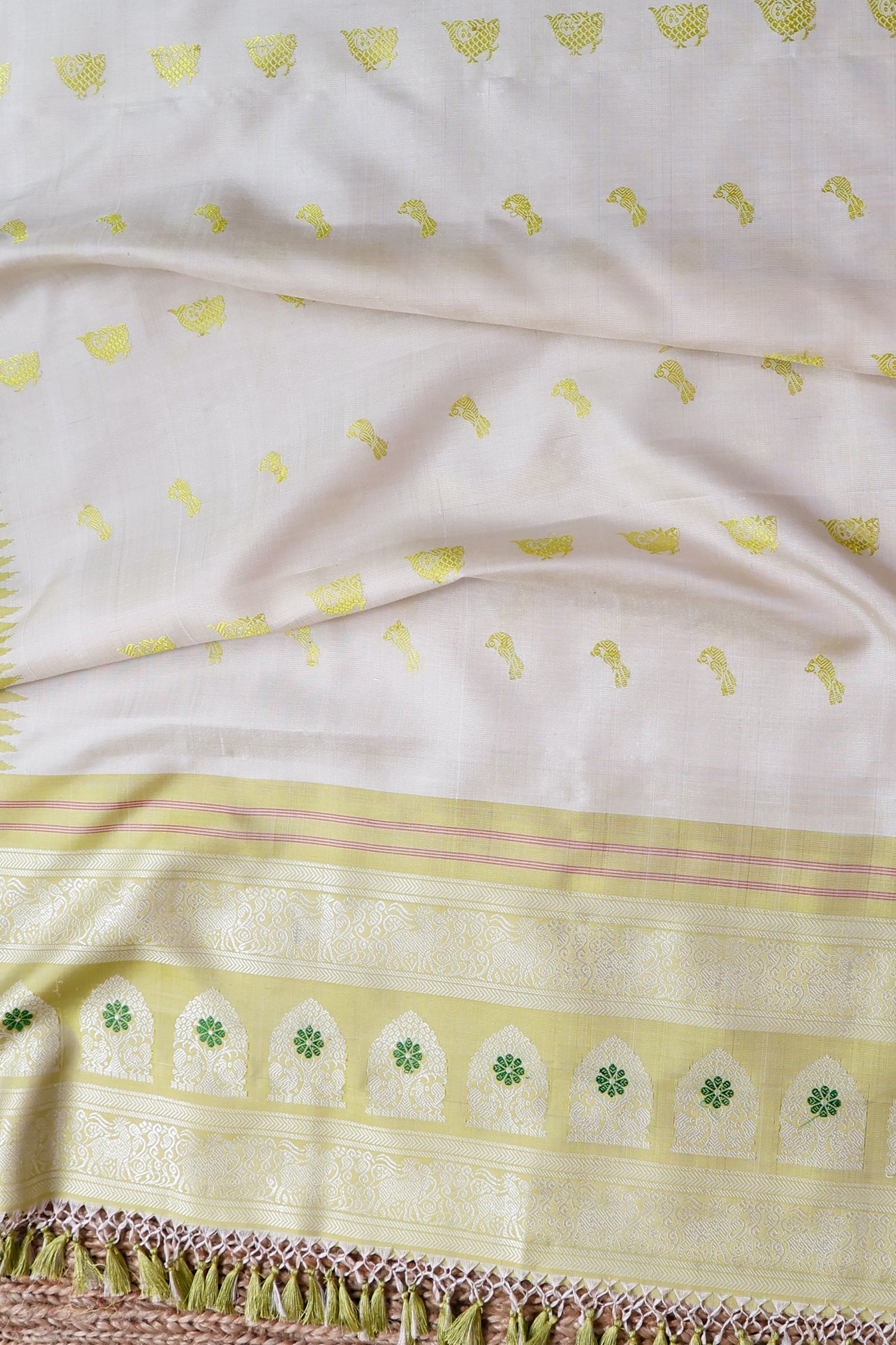 Beige yellow Dupatta