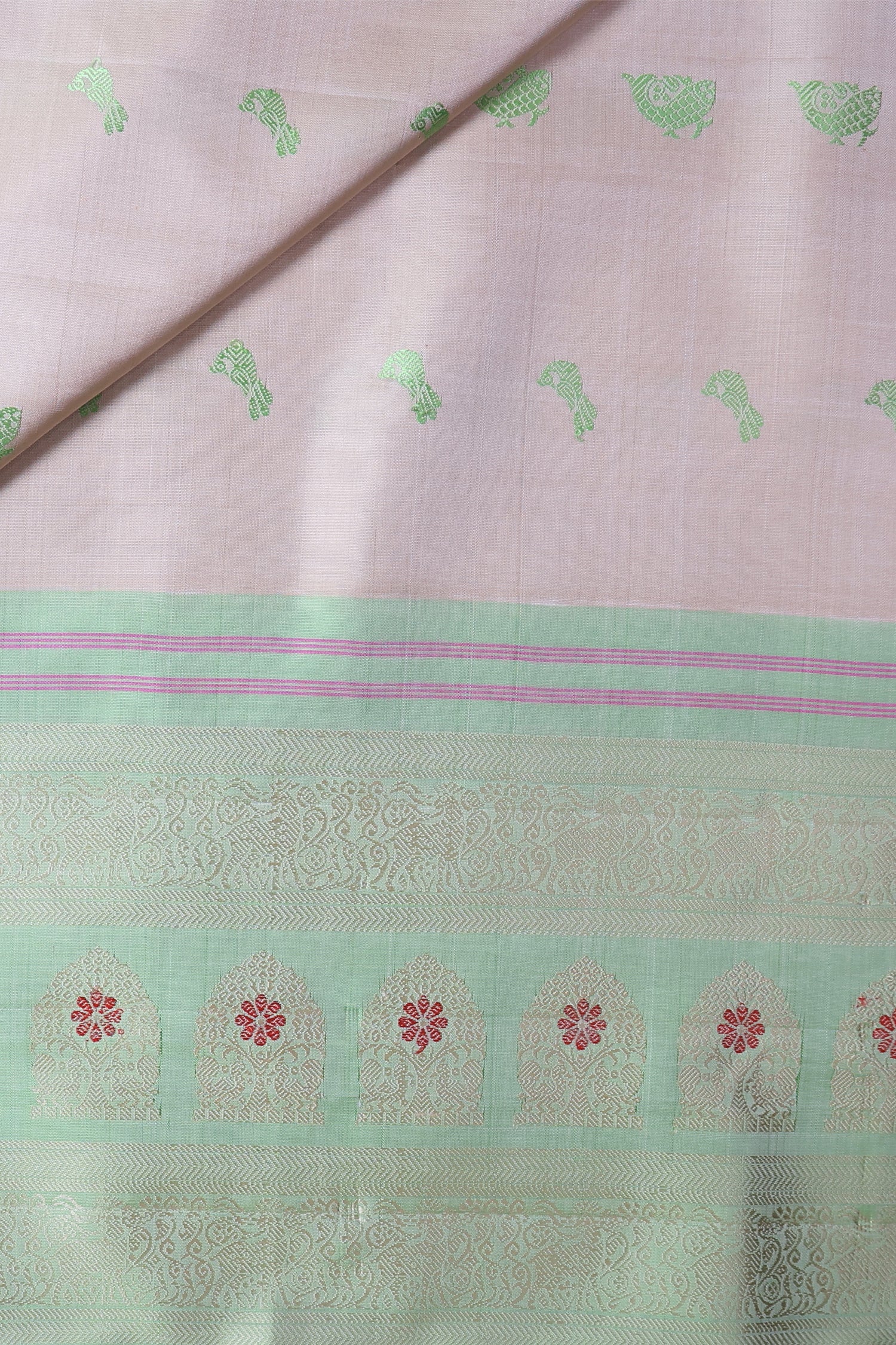 Beige green Dupatta